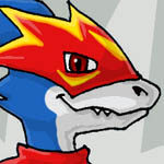 Flamedramon, lineart with digital coloring