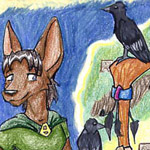 Batness, colored pencil
